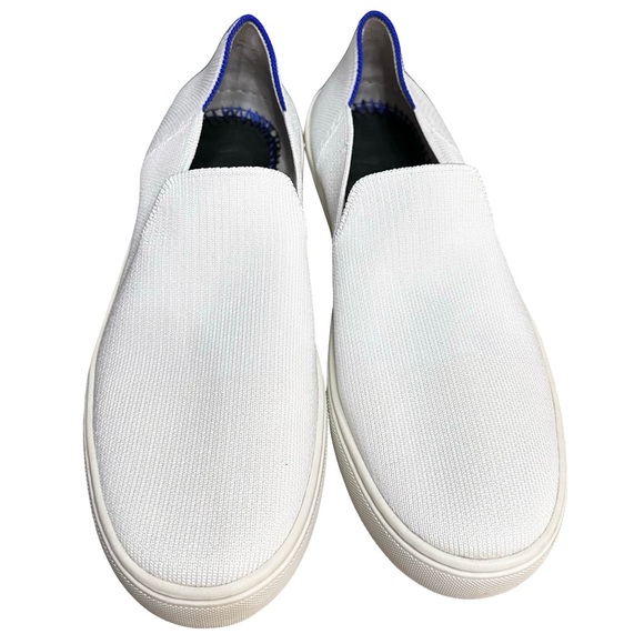 Rothy’s White Classic Sneaker Size 9 Original Slip On Knit Washable Comfort - Picture 6 of 10